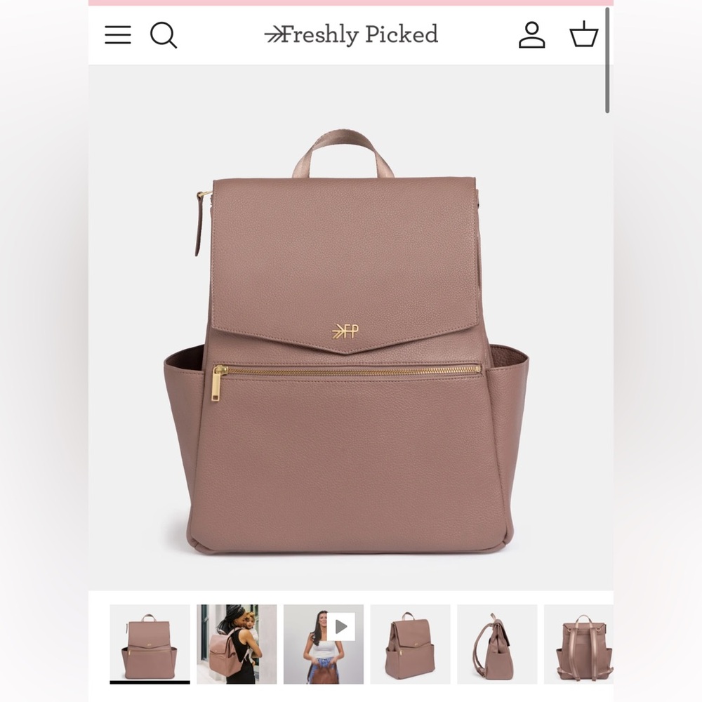 Freshly Picked Classic Diaper Bag - Pink